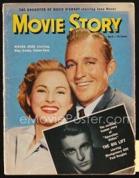 3r112 MOVIE STORY magazine April 1950 Crosby & Gray in Riding High, Montgomery Clift
