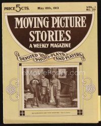3r073 MOVING PICTURE STORIES magazine May 16, 1913 great image from Sons of a Soldier!
