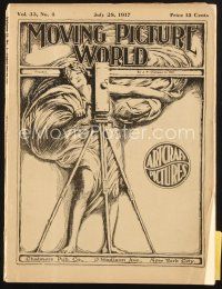 3r063 MOVING PICTURE WORLD exhibitor magazine July 28, 1917 Sessue Hayakawa, Nazimova & more!