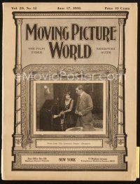 3r061 MOVING PICTURE WORLD exhibitor magazine June 17, 1916 two great Charlie Chaplin ads!