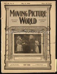 3r060 MOVING PICTURE WORLD exhibitor magazine May 6, 1916 Davy Crockett, Sherlock Holmes, Barrymore