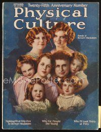 3r114 PHYSICAL CULTURE magazine November 1923 Macfadden family by Sielke, Why Fat People Die Young