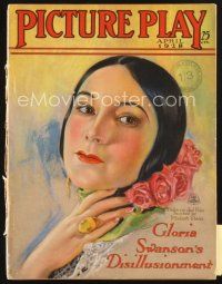 3r080 PICTURE PLAY magazine April 1928 great art of Dolores Del Rio by Modest Stein!