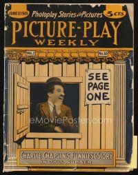 3r076 PICTURE PLAY magazine June 12, 1915 Charlie Chaplin's funniest story, great image!