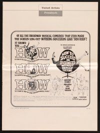 3r230 HOW TO SUCCEED IN BUSINESS WITHOUT REALLY TRYING pressbook '67 musical comedy!