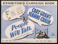 3r261 PEOPLE WILL TALK pressbook '51 Cary Grant loves Jeanne Crain!