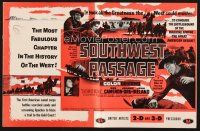 3r267 SOUTHWEST PASSAGE pressbook '54 the most fabulous chapter in the history of the West!