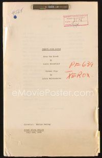 3r116 24 HOURS first white draft script July 2, 1931, screenplay by Louis Weitzenkorn!