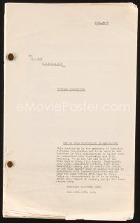 3r127 DARK COMMAND cutting continuity script '40 screenplay by Grover Jones, Houser & Herbert!