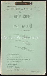 3r132 MAN COULD GET KILLED dialogue & cutting script '66 screenplay by Richard Breen & Clarke!