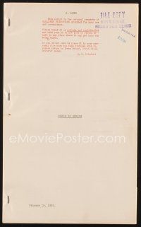 3r136 PARIS IN SPRING script Jan 19, 1935, by Hoffenstein, Schulz & Thompson, Two on a Tower!