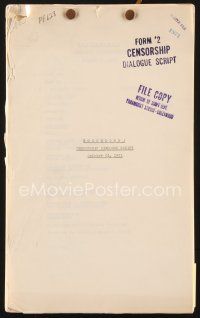 3r138 TOUCHDOWN censorship dialogue script October 21, 1931, screenplay by Grover Jones & McNutt!