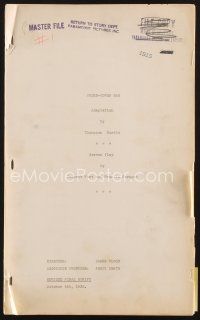 3r140 UNDER-COVER MAN revised final script October 4, 1932, screenplay by Garrett Fort & Faragoh!