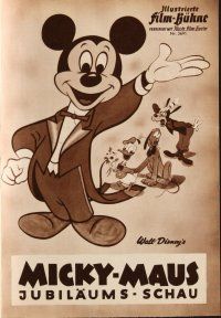 3r339 MICKEY MOUSE FESTIVAL German program '61 many images with Goofy, Donald Duck & Pluto!