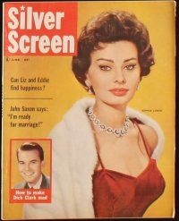 3r030 LOT OF 10 SILVER SCREEN MAGAZINES '58-59 Liz Taylor, Sophia Loren, Doris Day