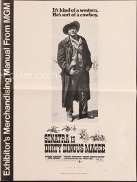 3r218 DIRTY DINGUS MAGEE pressbook '70 full-length Frank Sinatra is sort of a cowboy!