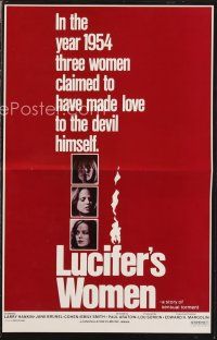 3r242 LUCIFER'S WOMEN pressbook '78 three ladies claimed to make love to the devil himself!