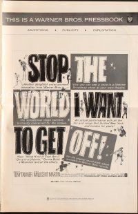 3r271 STOP THE WORLD I WANT TO GET OFF pb '66 Tony Tanner & Millicent Martin in Saville musical!
