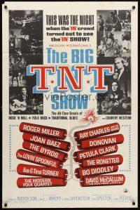 3s074 BIG T.N.T. SHOW 1sh '66 all-star rock & roll, traditional blues, country western & folk rock!