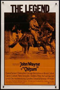 3s143 CHISUM 1sh '70 Andrew V. McLaglen, Forrest Tucker, The Legend big John Wayne!