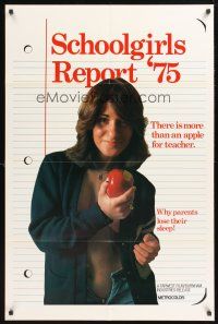 3s711 SCHOOLGIRLS REPORT '75 1sh '75 there's more than an apple for teacher!