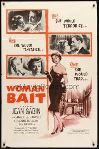 3s362 INSPECTOR MAIGRET 1sh R59 Georges Simenon, Jean Gabin, sexy bad Annie Girardot is Woman Bait!