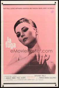 3s405 LA FUGA 1sh '66 Paola Spinola directed Italian lesbian sex drama, pretty Giovanna Ralli!