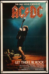 3s424 LET THERE BE ROCK 1sh '82 AC/DC, Angus Young, Bon Scott, rock and roll!