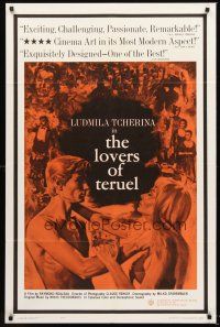 3s451 LOVERS OF TERUEL 1sh '63 Les Amants de Teruel, Ludmilla Tcherina, Rene-Louis Lafforgue!