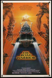 3s463 MAD MAX 2: THE ROAD WARRIOR 1sh '82 Mel Gibson returns as Mad Max, art by Commander!
