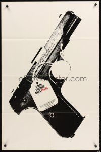 3s473 MAN, A WOMAN, & A KILLER 1sh '75 Rick Schmidt & Wayne Wang, cool image of gun!