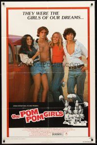 3s615 POM POM GIRLS style B 1sh '76 high school teen sex, they were the girls of our dreams!