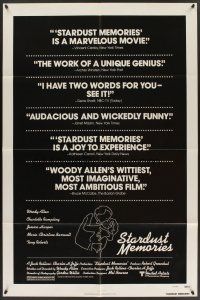 3s801 STARDUST MEMORIES 1sh '80 directed by Woody Allen, cool star constellation art!
