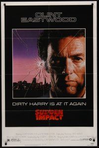 3s821 SUDDEN IMPACT 1sh '83 Clint Eastwood is at it again as Dirty Harry, great image!