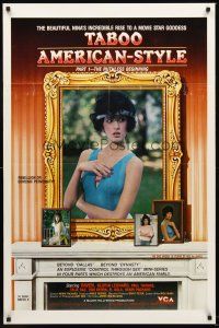 3s845 TABOO AMERICAN STYLE 1 THE RUTHLESS BEGINNING video/theatrical 1sh '85 sexy Raven, goddess!