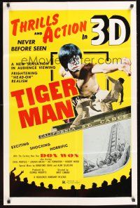 3s877 TIGER MAN 1sh '78 Matt Climber's 3-D thriller, Don Won in martial arts action!