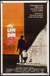 3s882 TO LIVE & DIE IN L.A. 1sh '85 William Friedkin directed drug & murder thriller!