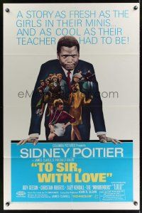 3s883 TO SIR, WITH LOVE 1sh '67 Sidney Poitier, Lulu, directed by James Clavell!