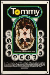 3s886 TOMMY 1sh '75 The Who, Roger Daltrey, rock & roll, cool mirror image!