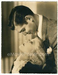 3t036 CAIN & MABEL deluxe 10.5x13.25 still '36 romantic close up of Marion Davies & Clark Gable!