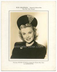 3t137 SUZI CRANDALL deluxe 7.5x9.5 still '47 on special Warner Bros. promo for That Way With Women!
