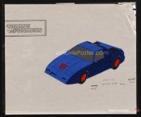 3t022 TRANSFORMERS  animation cel '80s cool artwork of Autobot car, Punch!
