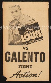 3t394 JOE LOUIS VS TONY GALENTO herald '39 what the champion did in this, packed with action!