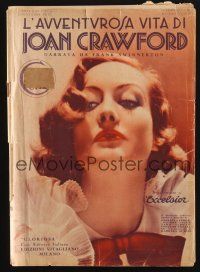 3t460 JOAN CRAWFORD Italian magazine March 1933 special issue of Excelsior all about her!