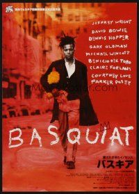 3t586 BASQUIAT Japanese 7.25x10.25 '97 Jeffrey Wright as Jean Michel Basquiat, Julian Schnabel!
