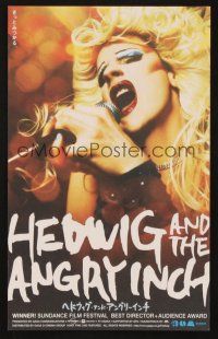 3t773 HEDWIG & THE ANGRY INCH Japanese 6.25x10.25 '01 great close up of transsexual punk rocker!
