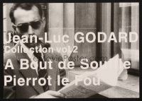 3t807 JEAN-LUC GODARD COLLECTION VOL. 2 Japanese 7.25x10.25 '90s A Bout de Souffle & Pierrot le Fou