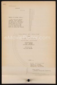 3t291 CHANCE AT HEAVEN 6 page publicity sheet '33 Ginger Rogers, Joel McCrea, advance information!
