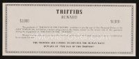 3t161 DAY OF THE TRIFFIDS reward ticket '62 classic English horror, wanted, human eating plant!