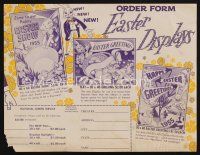 3t156 EASTER DISPLAYS order form '55 National Screen Service holiday displays!